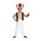 Toad Toddler Costume Super Mario Bros Jumpsuit Headpiece 3T-4T